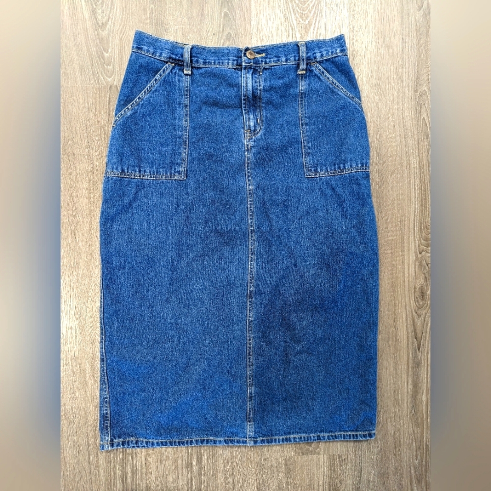 Vintage Cherokee maxi/midi jean skirt
